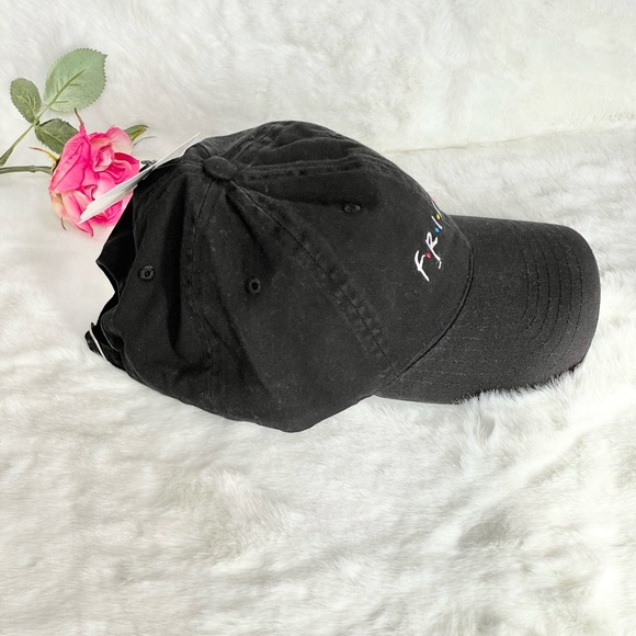 New with tags FRIENDS HAT adjustable. Black with multicolored writing. Unisex - Picture 2 of 5